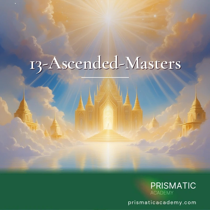 13-Ascended-Masters distance Reiki attunement, The collective of thirteen Ascended Masters, including the Buddha, Sanat Kumara (Lord of the World), and Jesus, whose en by Prismatic Flower Essences