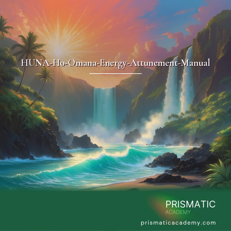 HUNA-Ho-Omana-Energy-Attunement-Manual distance Reiki attunement, Huna Ho'omana Hawaiian sacred mana energy and the three orders of Lono, Ku, and Kane by Prismatic Flower Essences