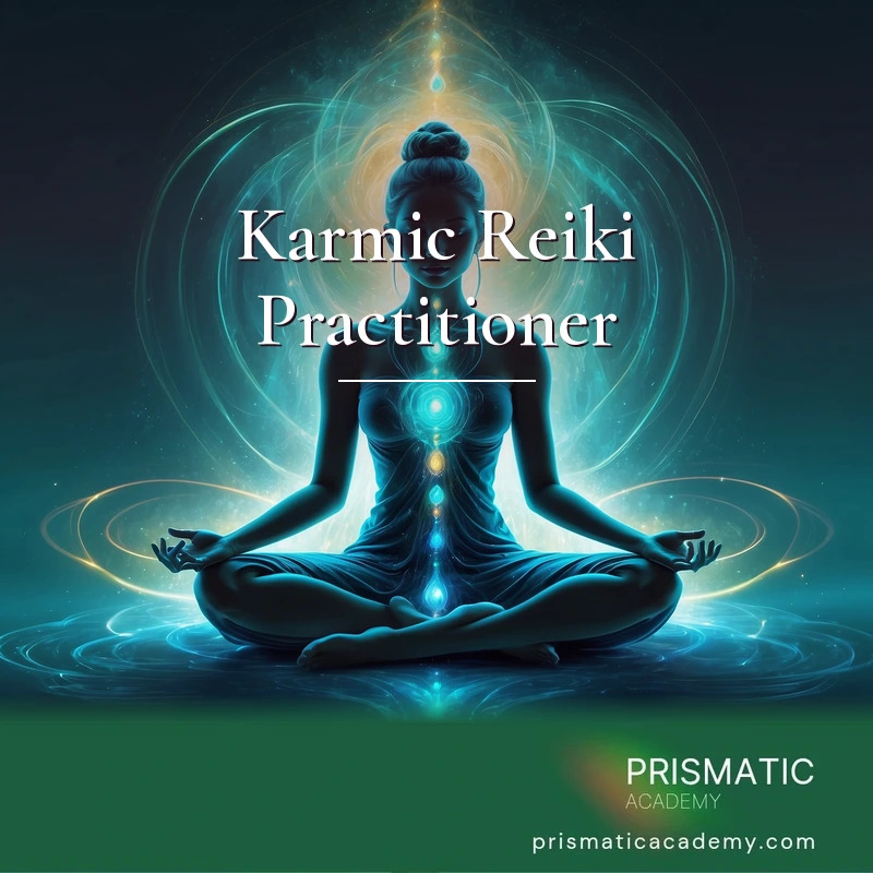 Karmic Reiki Practitioner distance Reiki attunement, Practitioner-level karmic and auric Reiki: the layered biomagnetic aura being cleared of karmic 'energy objects' such as by Prismatic Flower Essences