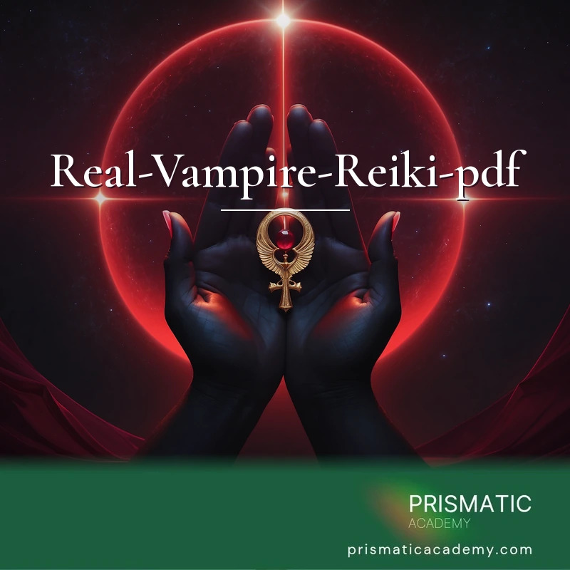 Real-Vampire-Reiki-pdf distance Reiki attunement, The Sacred Ankh symbol and vampiric life-force energy (feeding on blood or energy to sustain well-being), plus psychic p by Prismatic Flower Essences